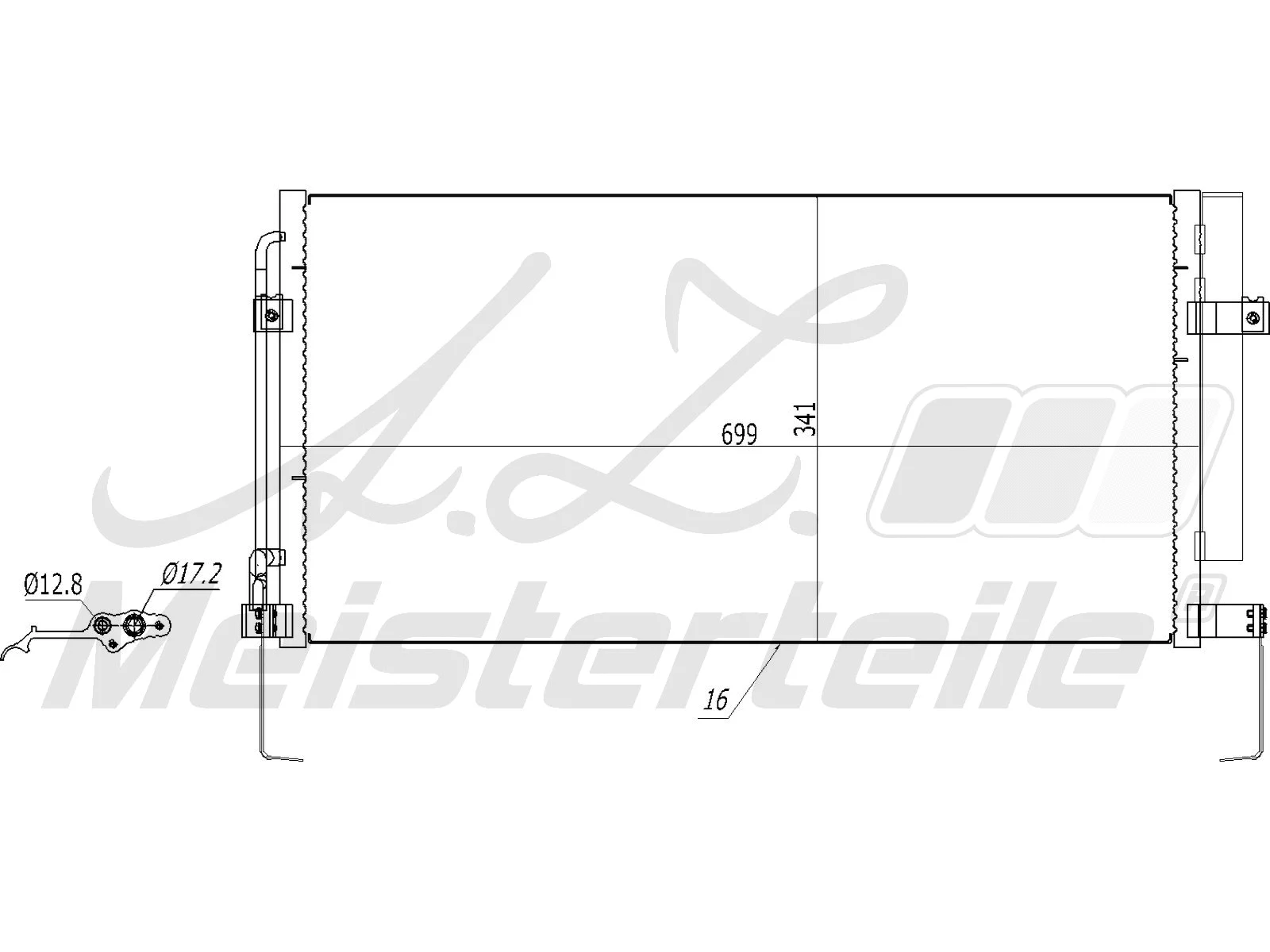 Condenser, air conditioning (AZMT-45-030-1159)
