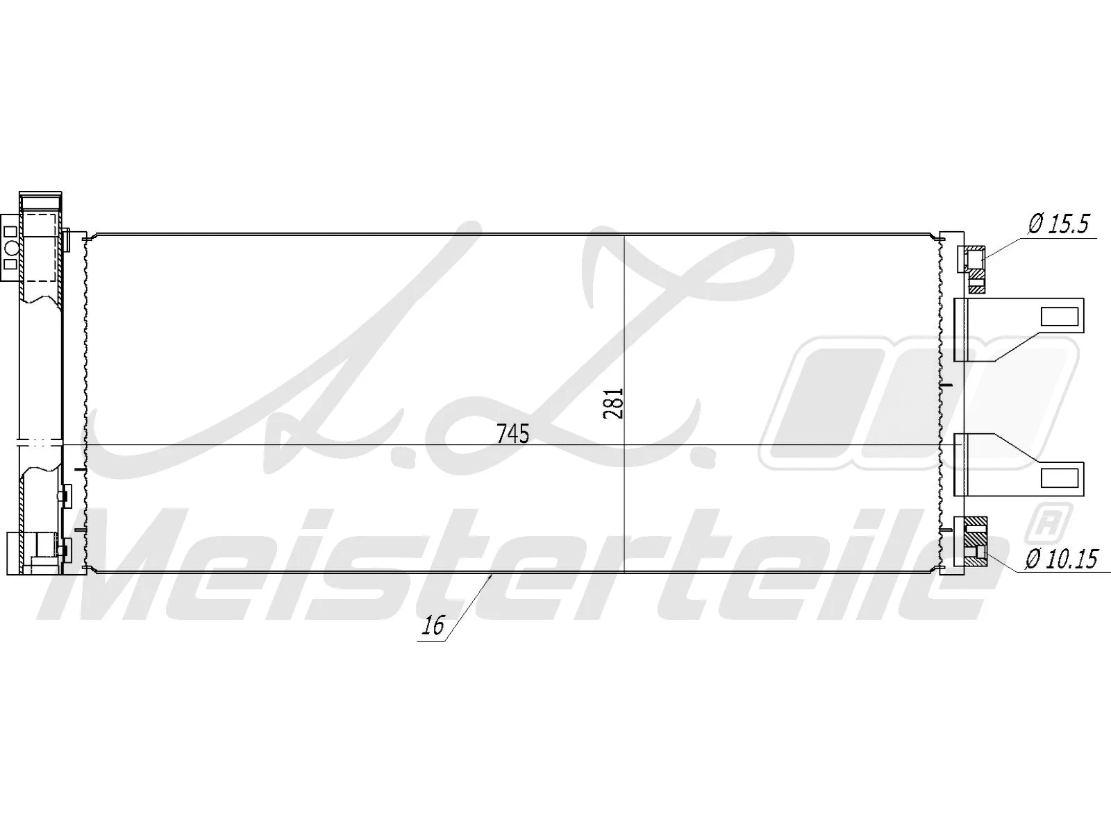 Condenser, air conditioning (AZMT-45-030-1451)