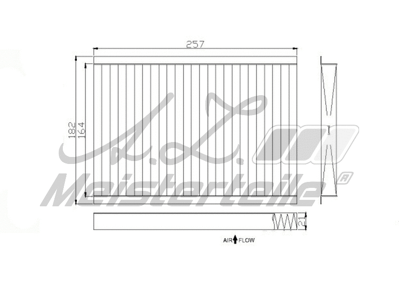 Filter, cabin air (AZMT-41-010-1575)