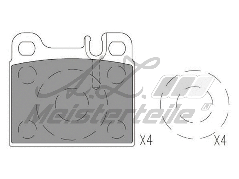 Brake Pad Set, disc brake (AZMT-44-022-2160)