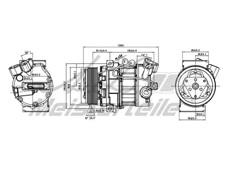 Compressor, air conditioning (AZMT-45-041-1104)