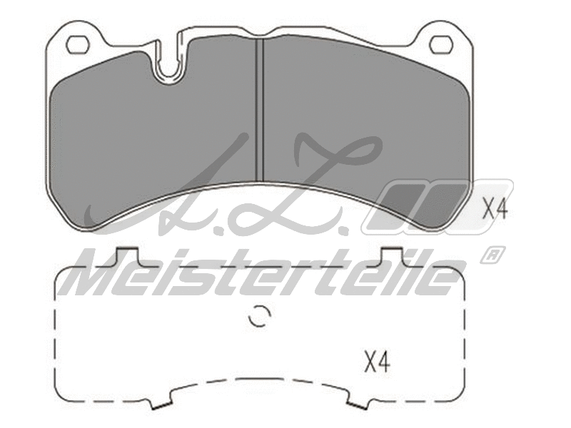 Brake Pad Set, disc brake (AZMT-44-022-2198)