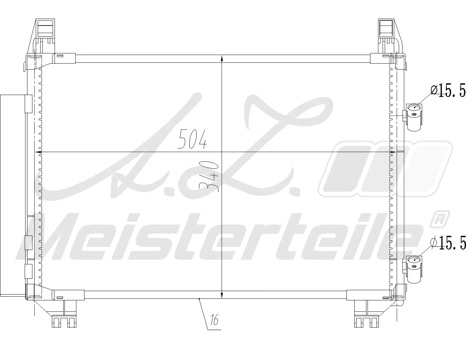 Condenser, air conditioning (AZMT-45-030-1460)