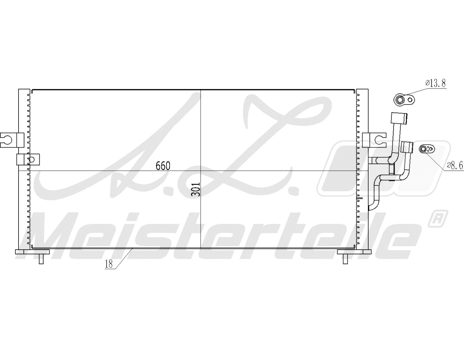 Condenser, air conditioning (AZMT-45-030-1493)