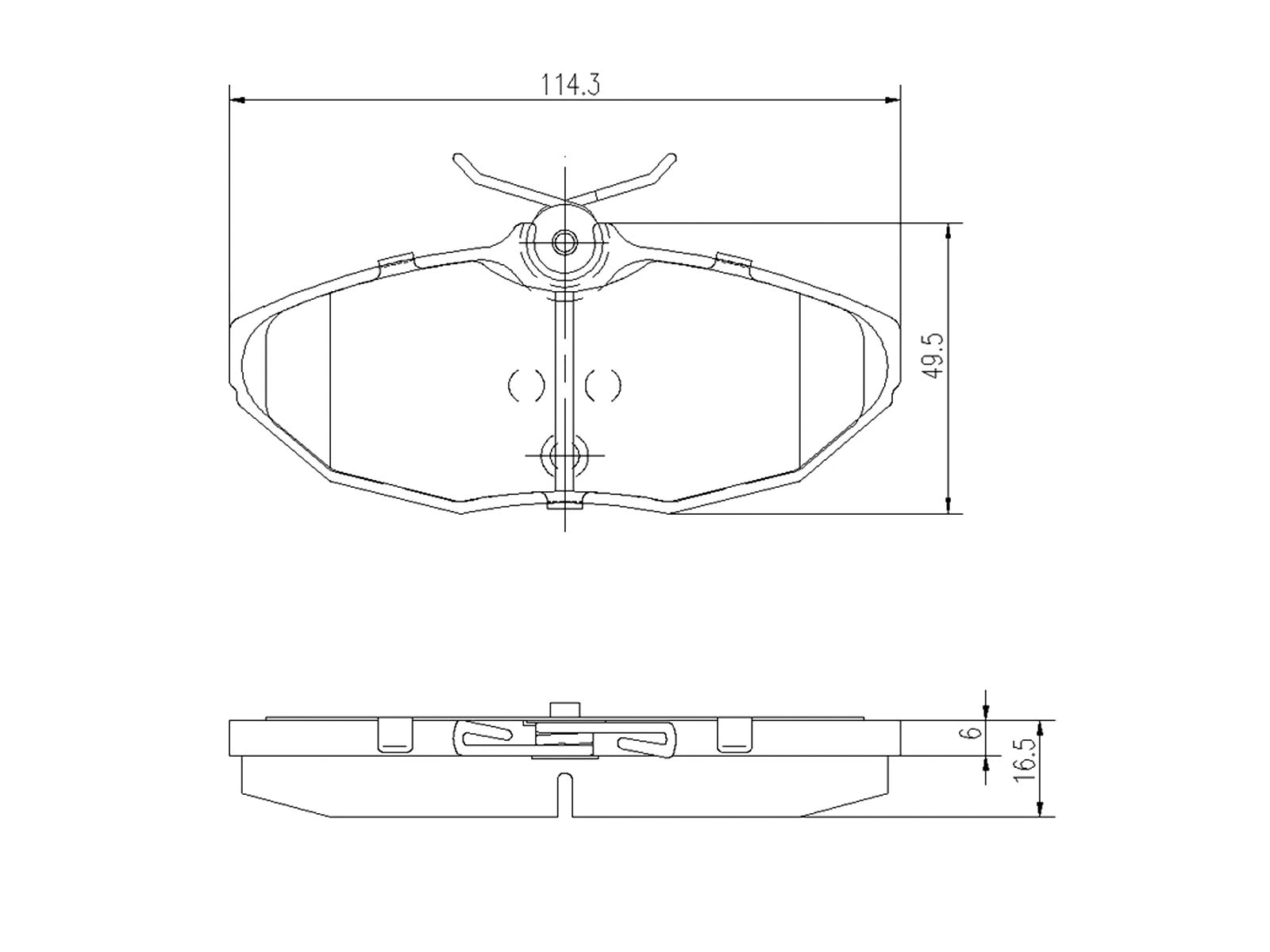 Brake Pad Set, disc brake (AZMT-44-022-1123)