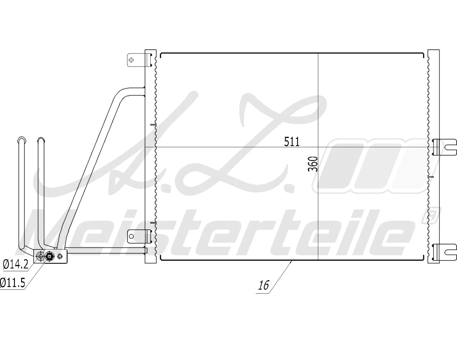 Condenser, air conditioning (AZMT-45-030-1037)
