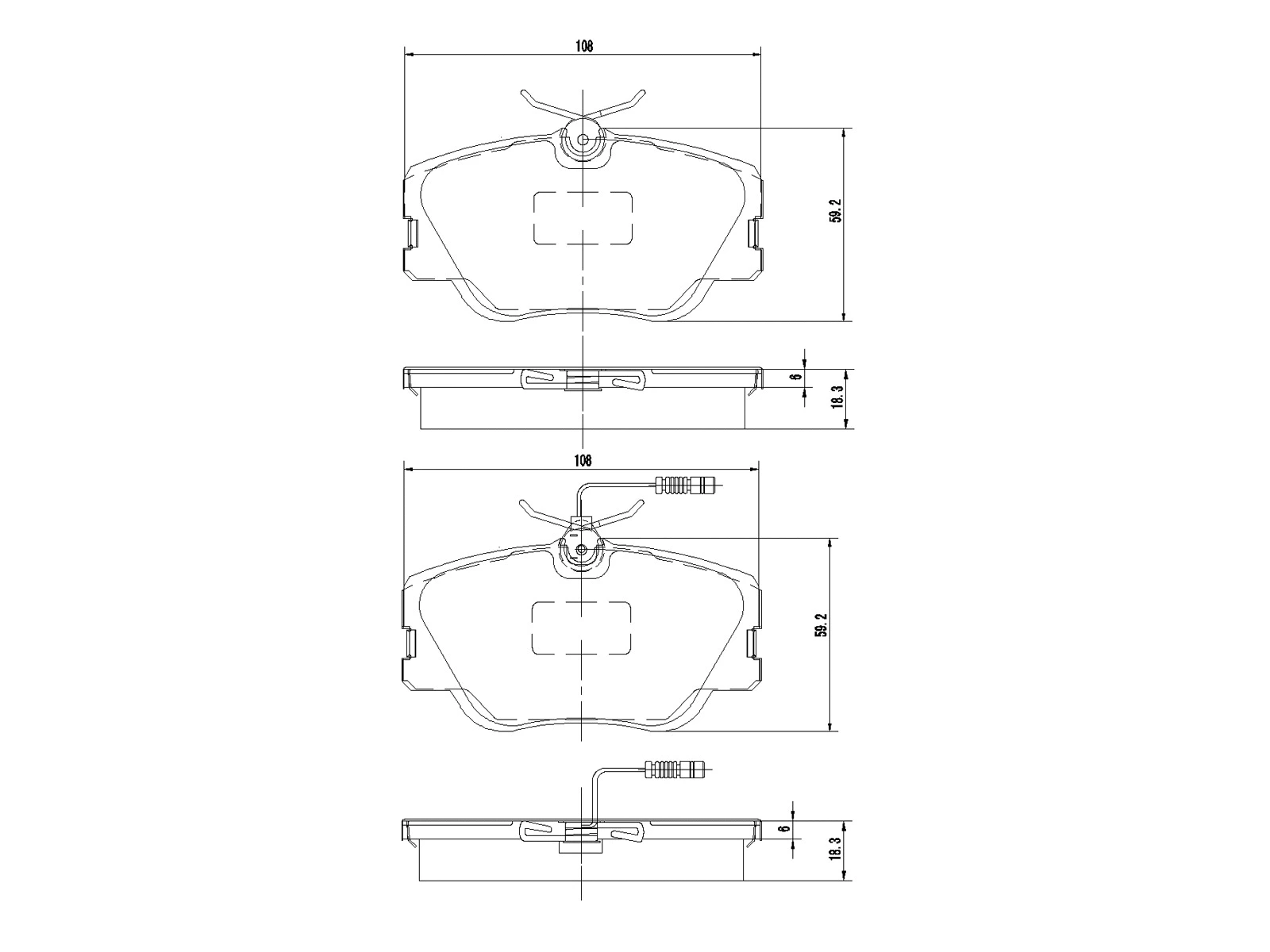 Brake Pad Set, disc brake (AZMT-44-022-1316)