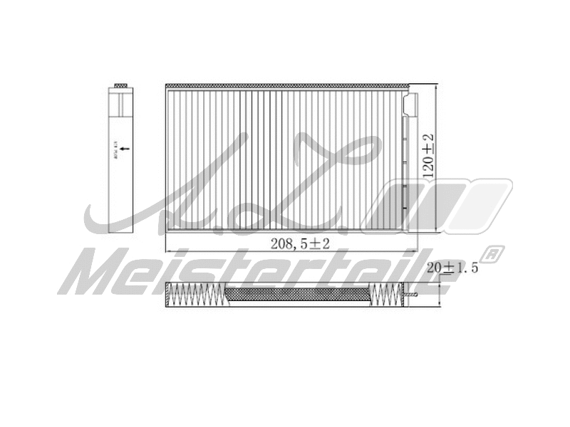 Filter, cabin air (AZMT-41-010-1543)