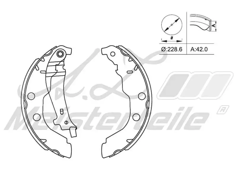 Brake Shoe Set (AZMT-44-026-1109)