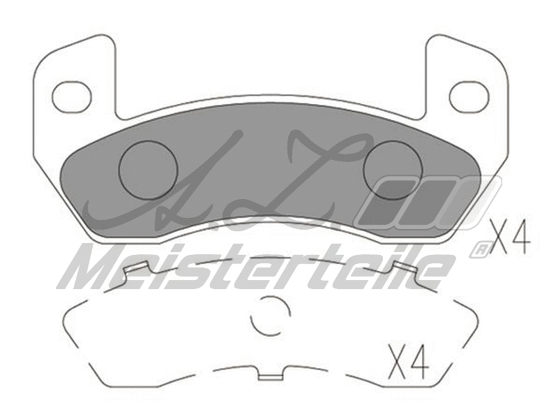 Brake Pad Set, disc brake (AZMT-44-022-1803)