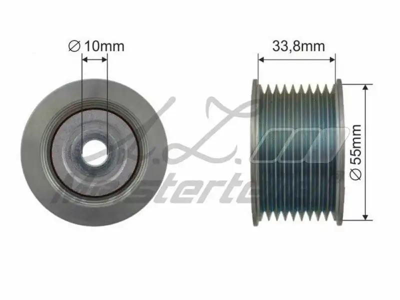 Deflection/Guide Pulley, V-ribbed belt (AZMT-20-031-2096)