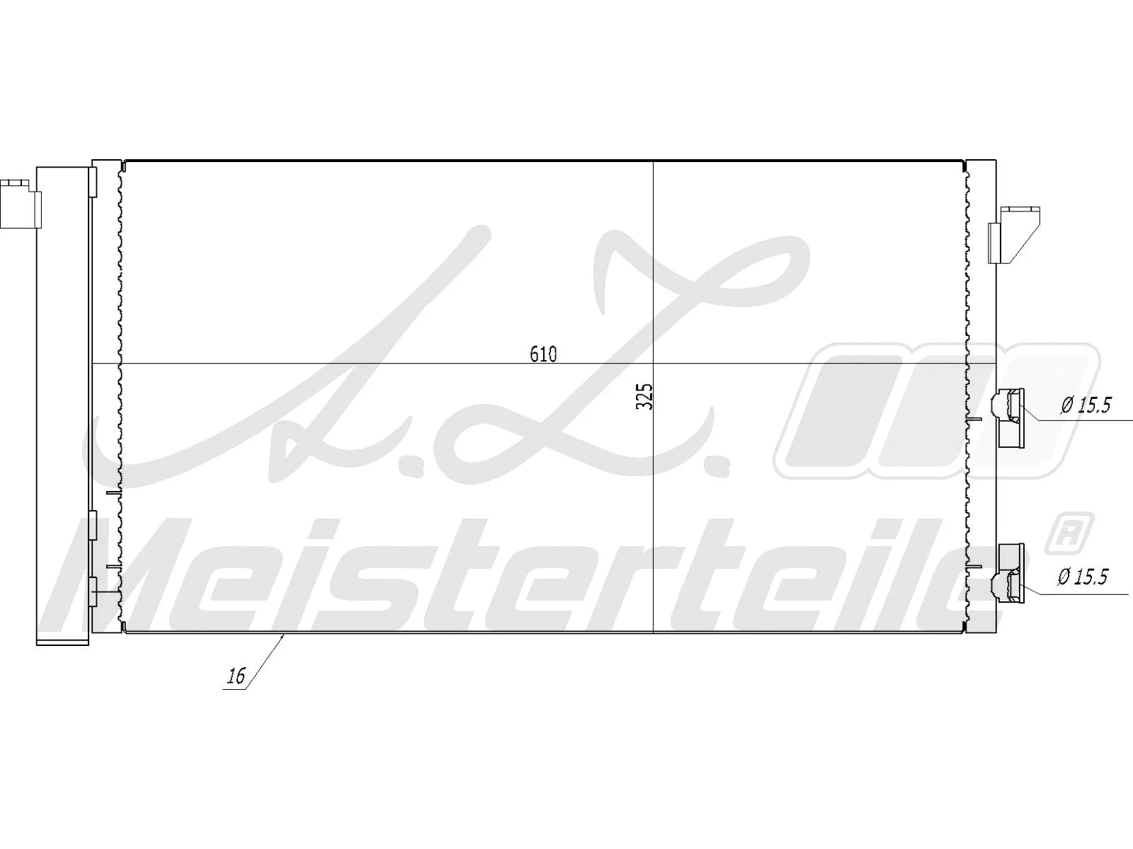 Condenser, air conditioning (AZMT-45-030-1186)