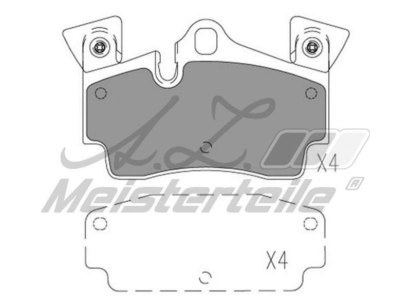 Brake Pad Set, disc brake (AZMT-44-022-2189)