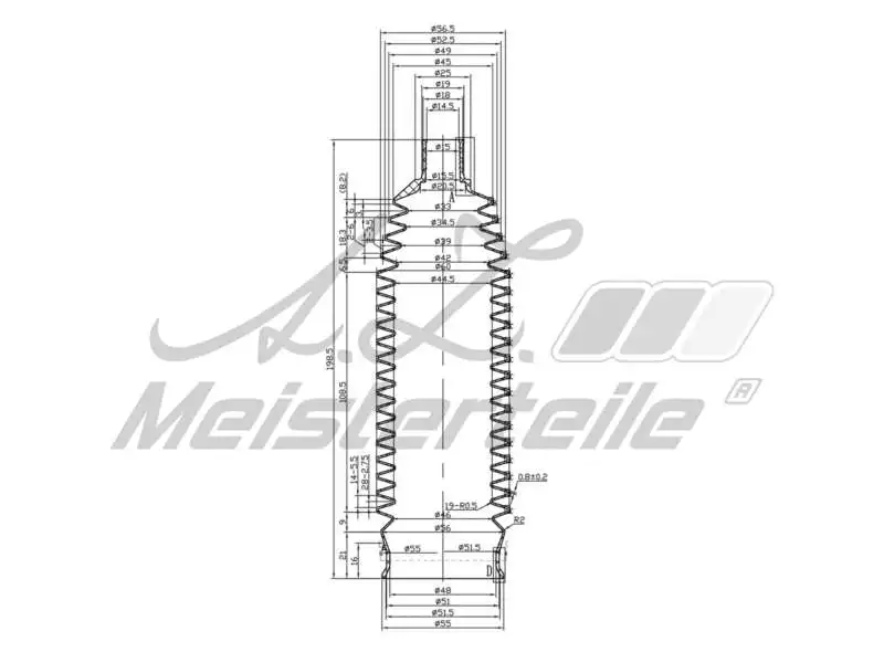 Bellow, steering (AZMT-42-020-1169)