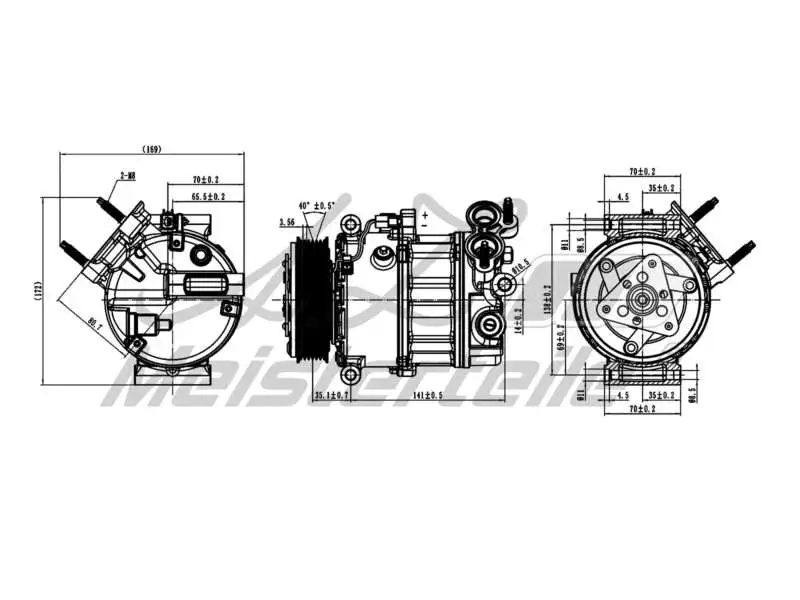 Compressor, air conditioning (AZMT-45-041-1006)