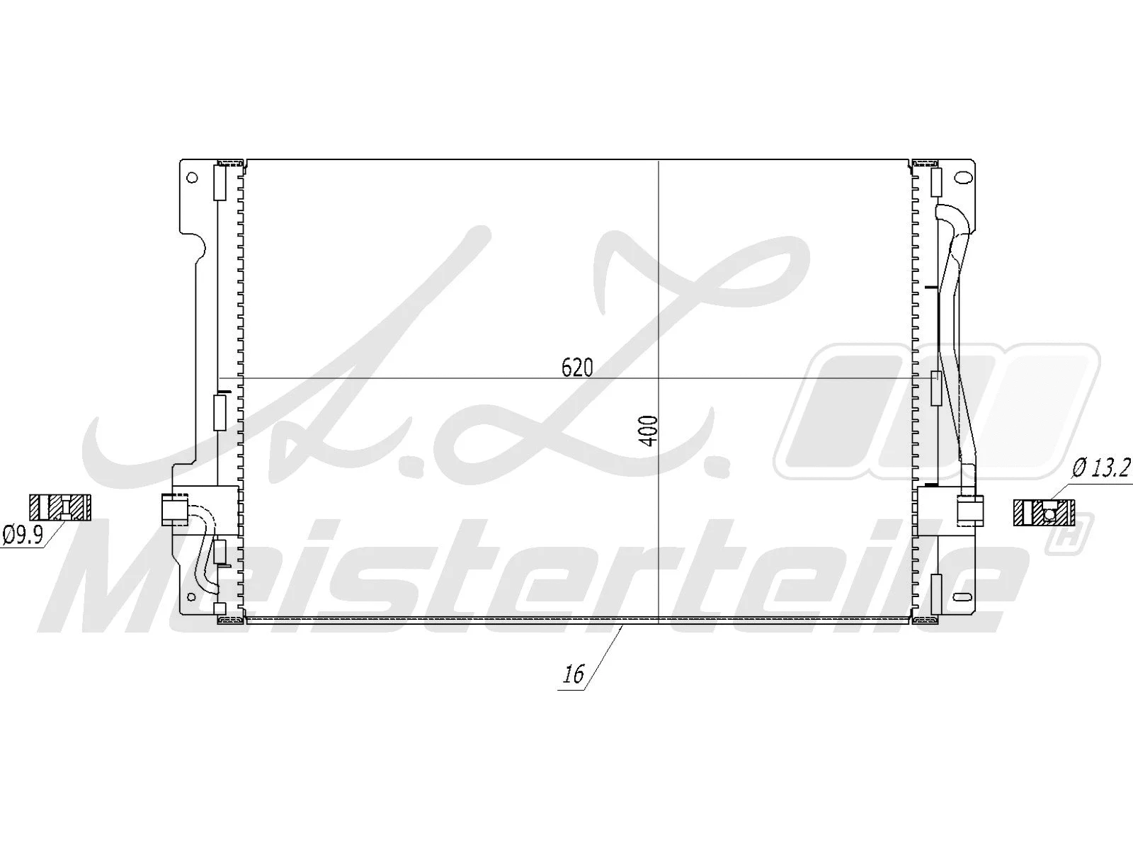 Condenser, air conditioning (AZMT-45-030-1269)