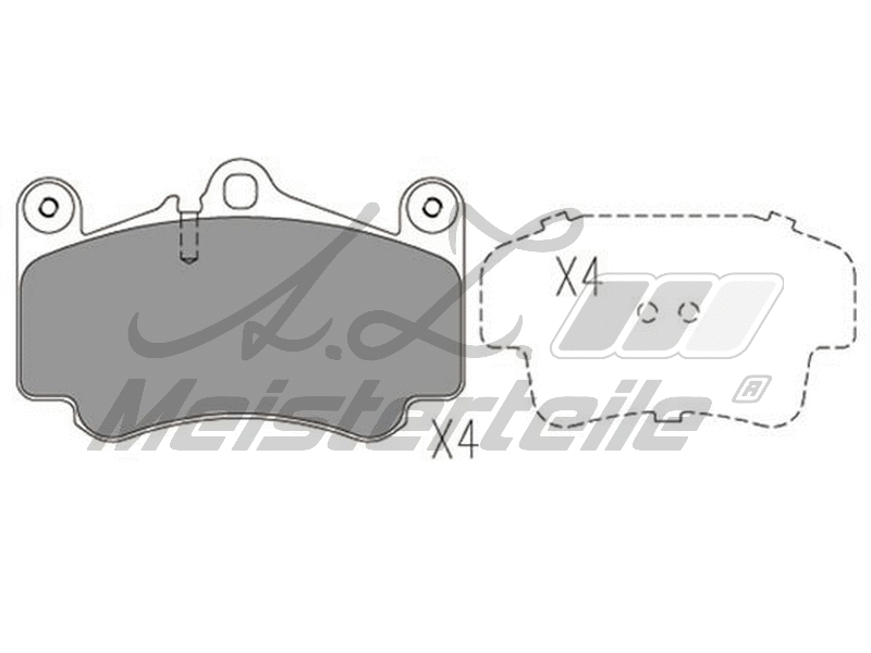 Brake Pad Set, disc brake (AZMT-44-022-2207)