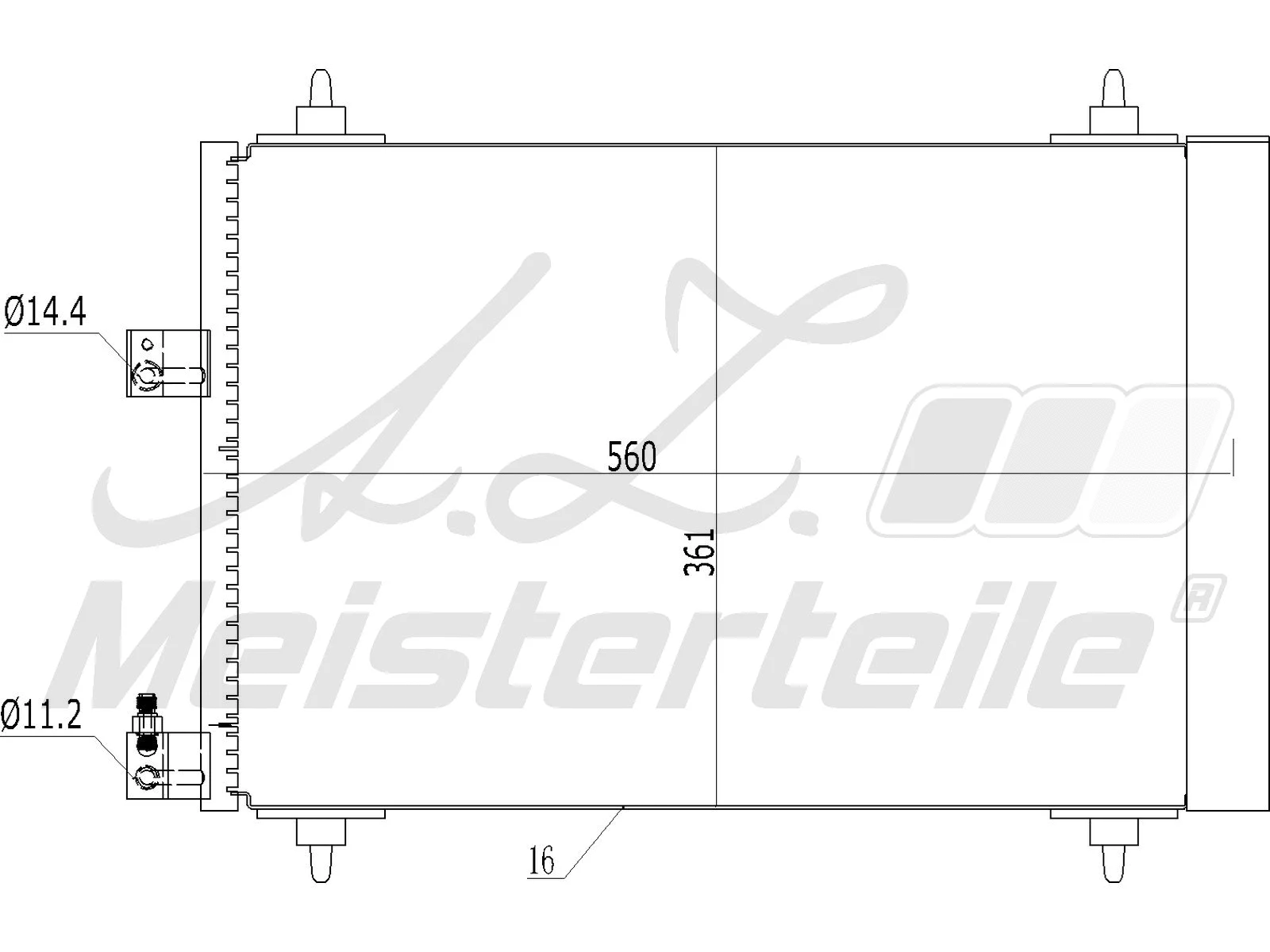 Condenser, air conditioning (AZMT-45-030-1212)