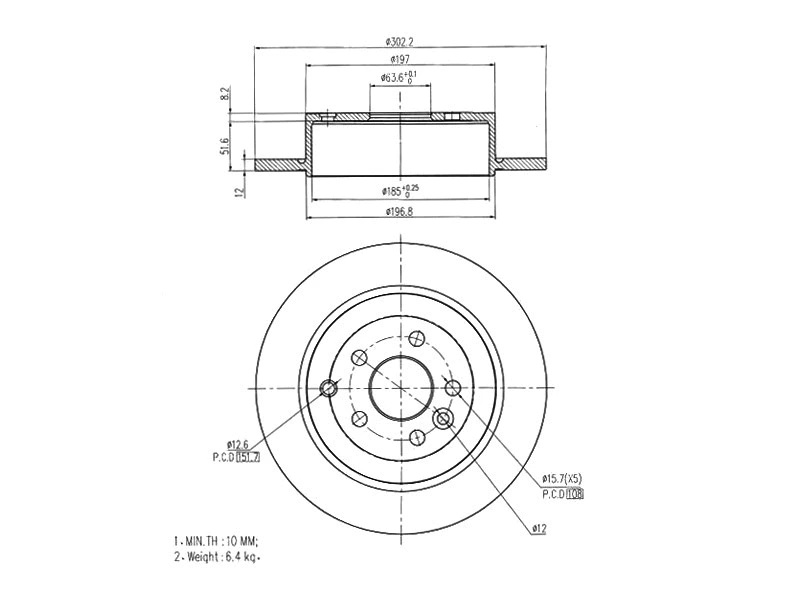 Brake Disc (AZMT-44-024-1291)