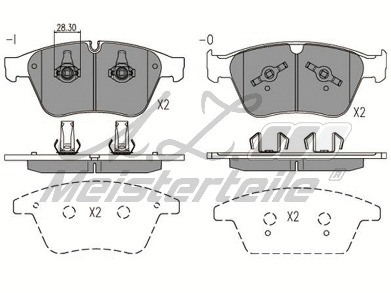 Brake Pad Set, disc brake (AZMT-44-022-1949)