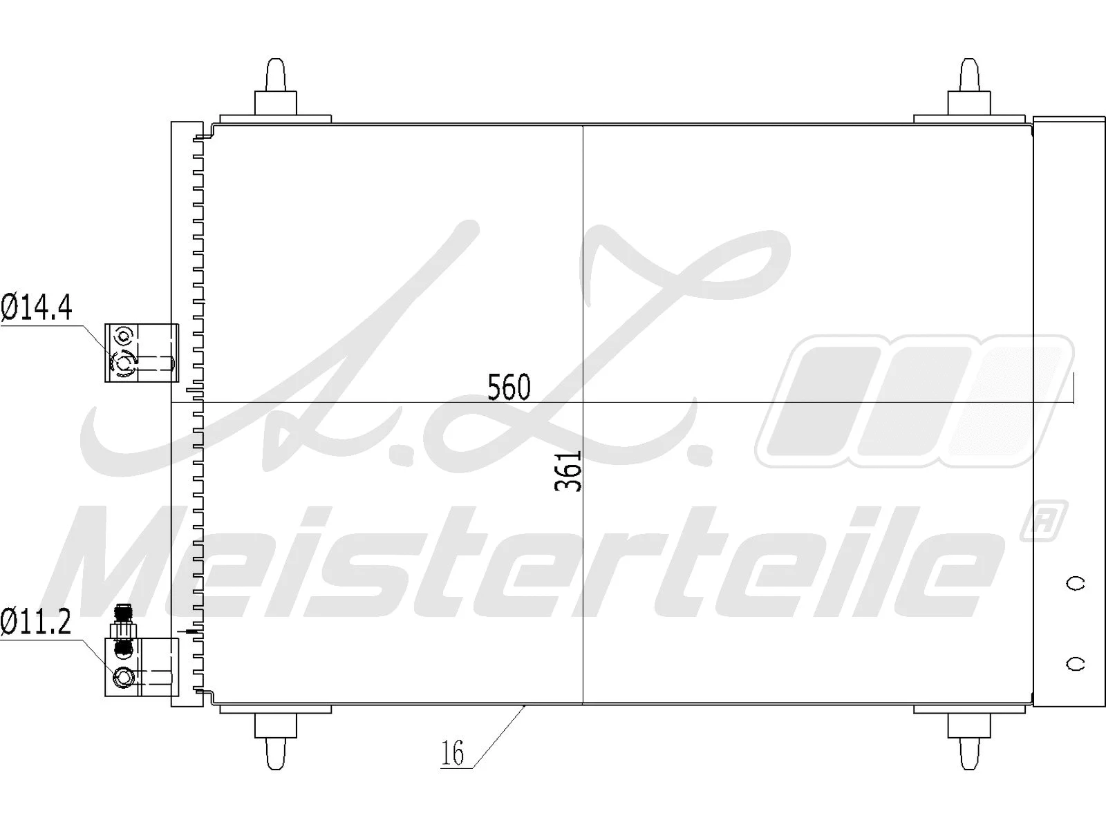 Condenser, air conditioning (AZMT-45-030-1211)