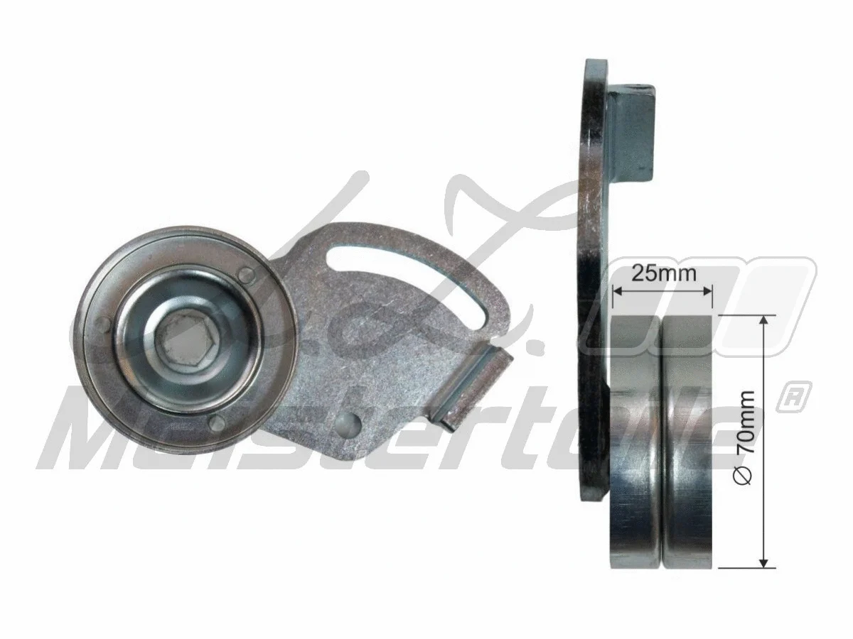 Deflection/Guide Pulley, V-ribbed belt (AZMT-20-031-1091)