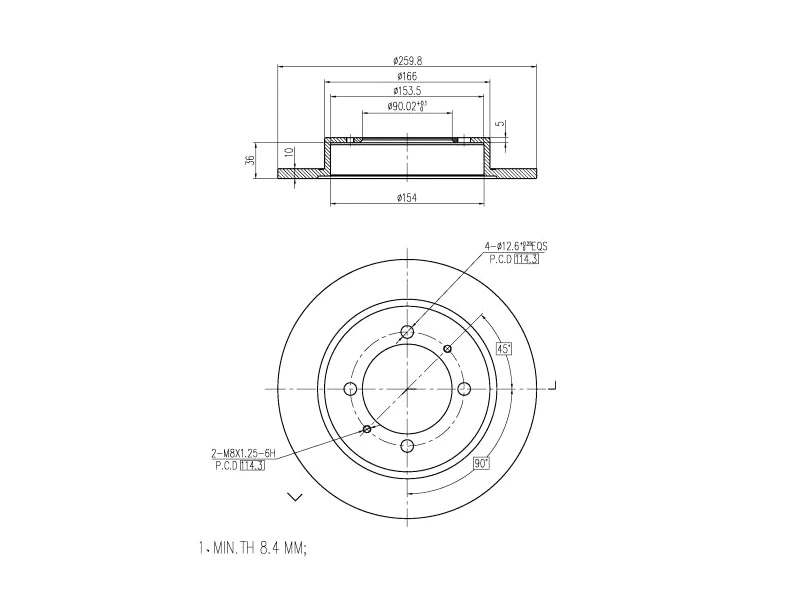 Brake Disc (AZMT-44-024-1526)
