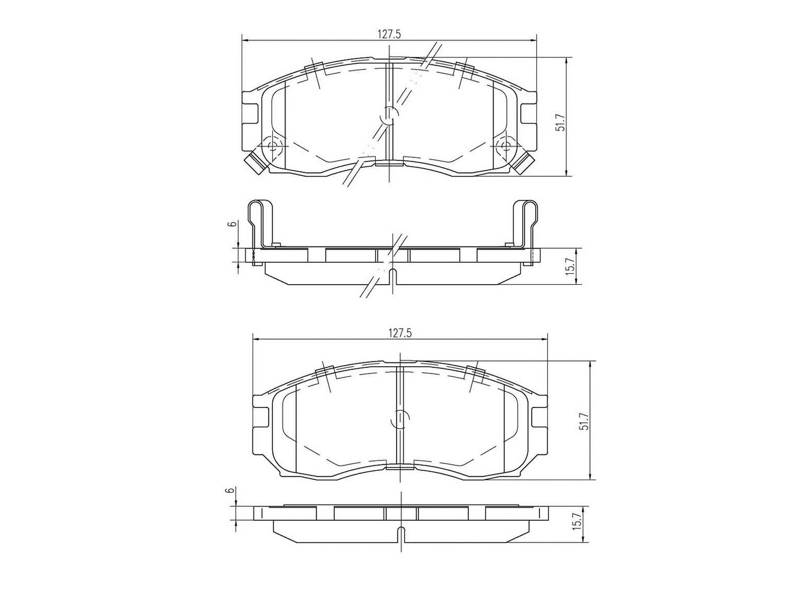 Brake Pad Set, disc brake (AZMT-44-022-1392)