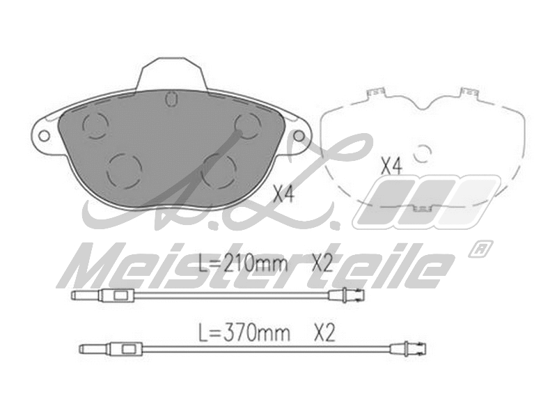 Brake Pad Set, disc brake (AZMT-44-022-1811)
