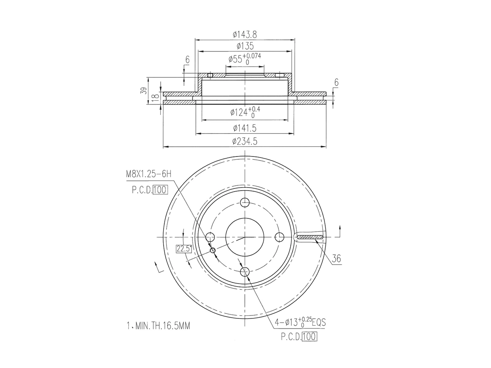 Brake Disc (AZMT-44-024-1457)