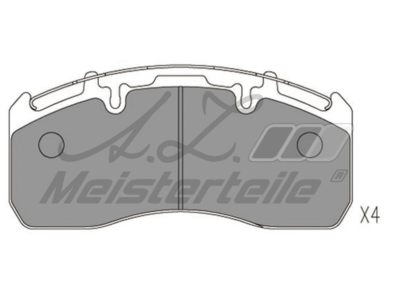Brake Pad Set, disc brake (AZMT-44-022-2371)