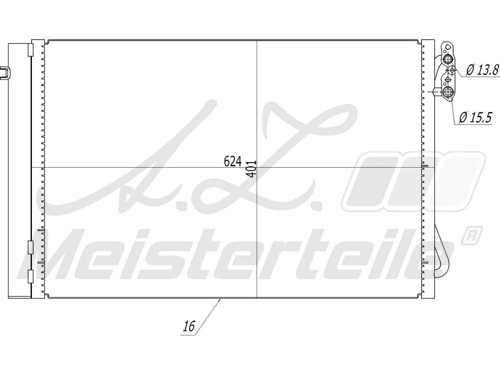 Condenser, air conditioning (AZMT-45-030-1139)