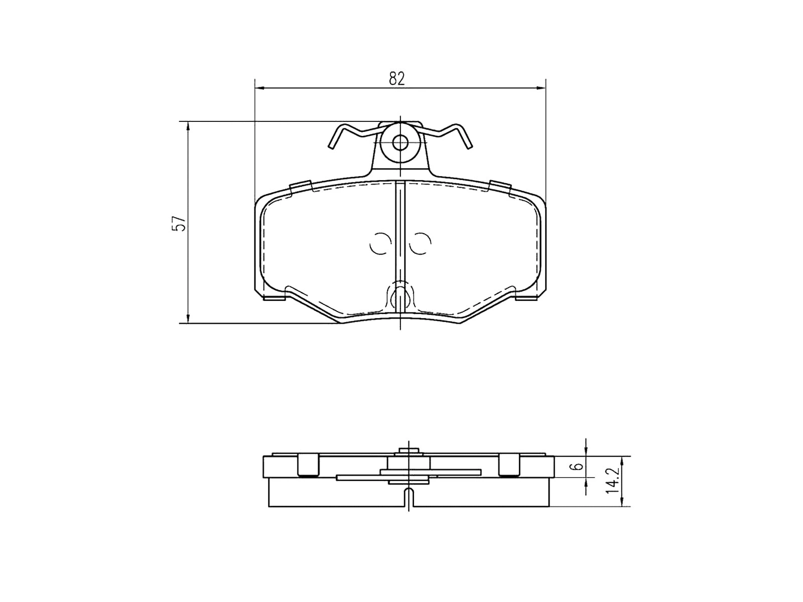 Brake Pad Set, disc brake (AZMT-44-022-1385)