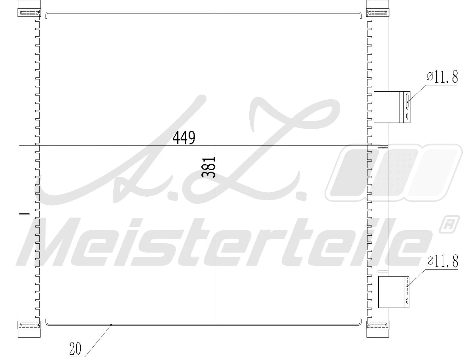 Condenser, air conditioning (AZMT-45-030-1209)