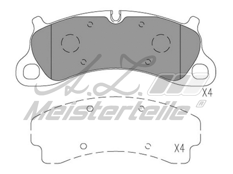 Brake Pad Set, disc brake (AZMT-44-022-2070)