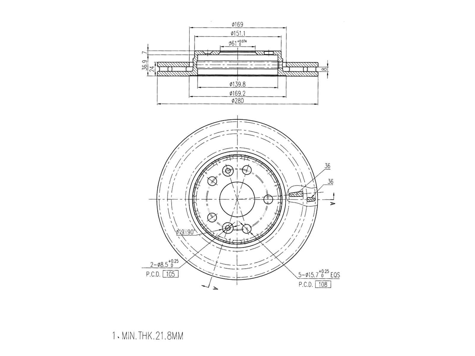 Brake Disc (AZMT-44-024-1374)