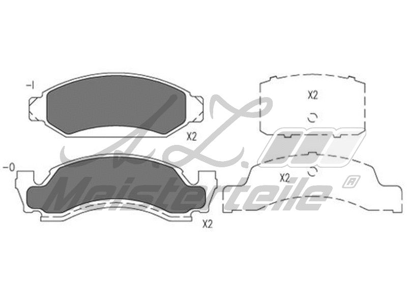Brake Pad Set, disc brake (AZMT-44-022-2461)