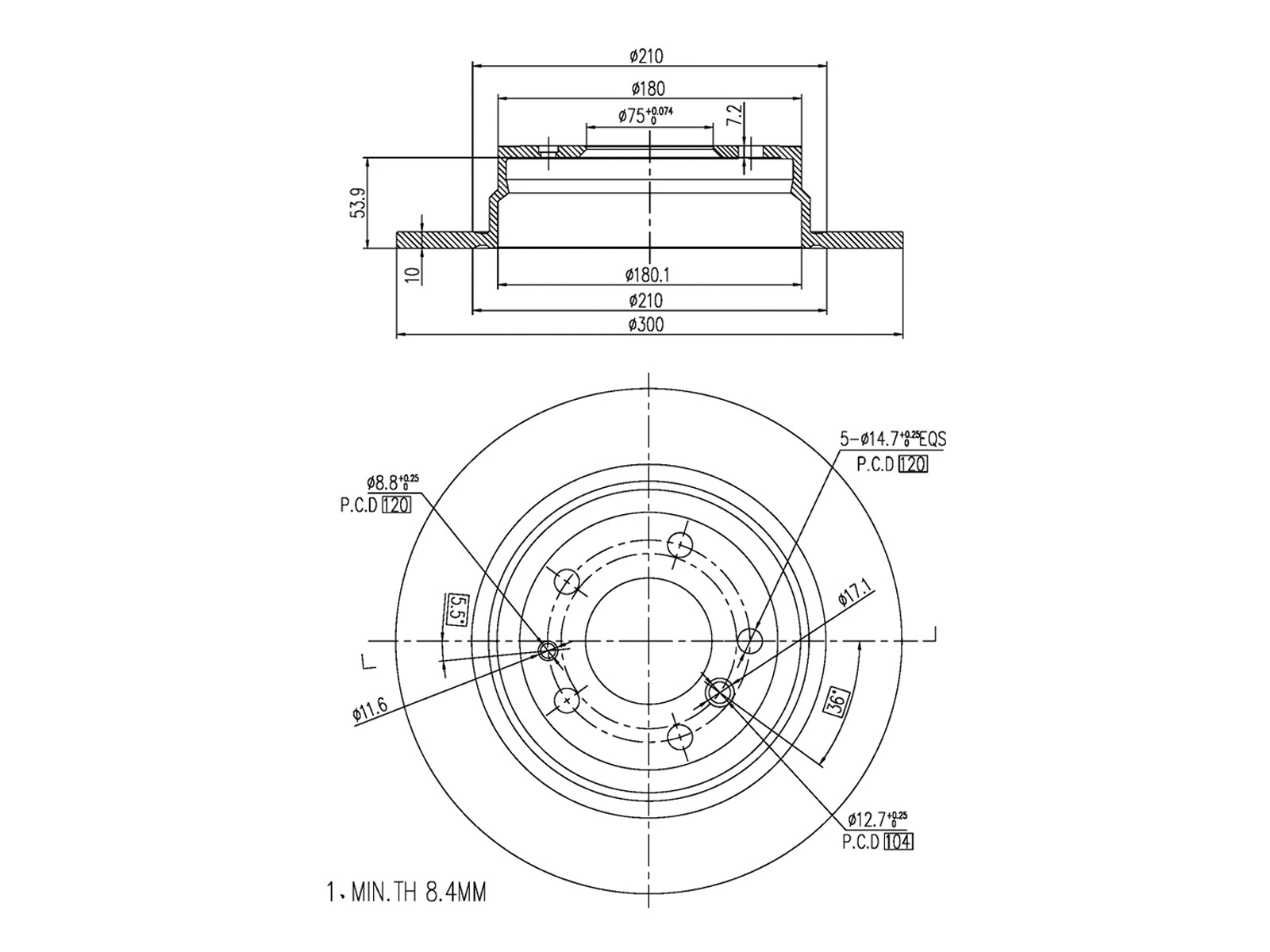 Brake Disc (AZMT-44-024-1420)