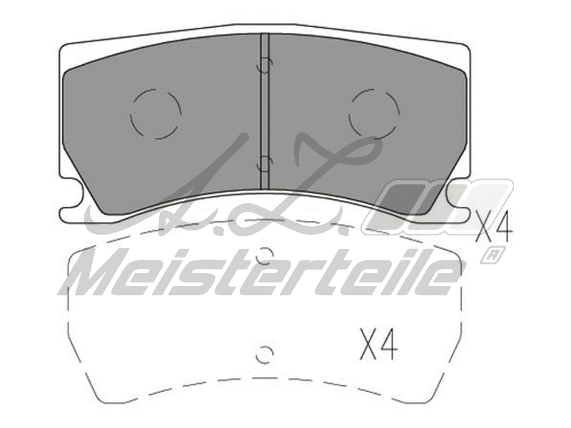 Brake Pad Set, disc brake (AZMT-44-022-2211)