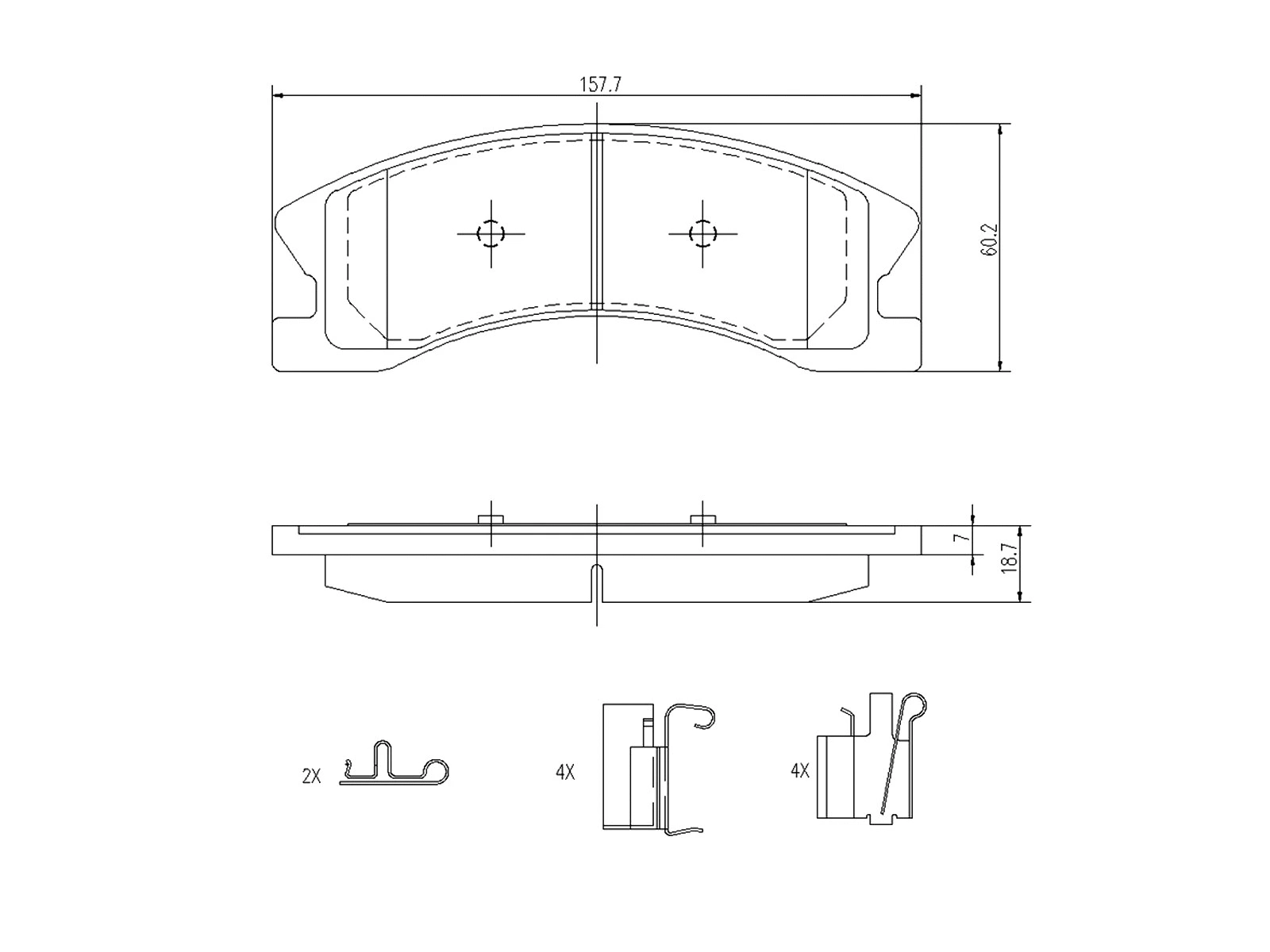 Brake Pad Set, disc brake (AZMT-44-022-1188)
