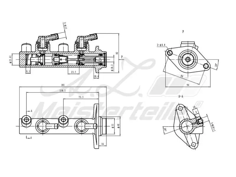 Brake Master Cylinder (AZMT-44-110-1123)