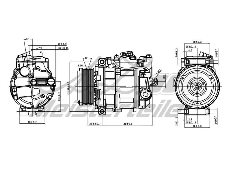 Compressor, air conditioning (AZMT-45-041-1106)