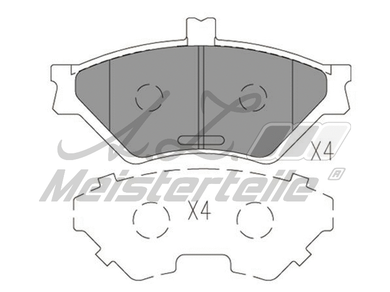 Brake Pad Set, disc brake (AZMT-44-022-2459)