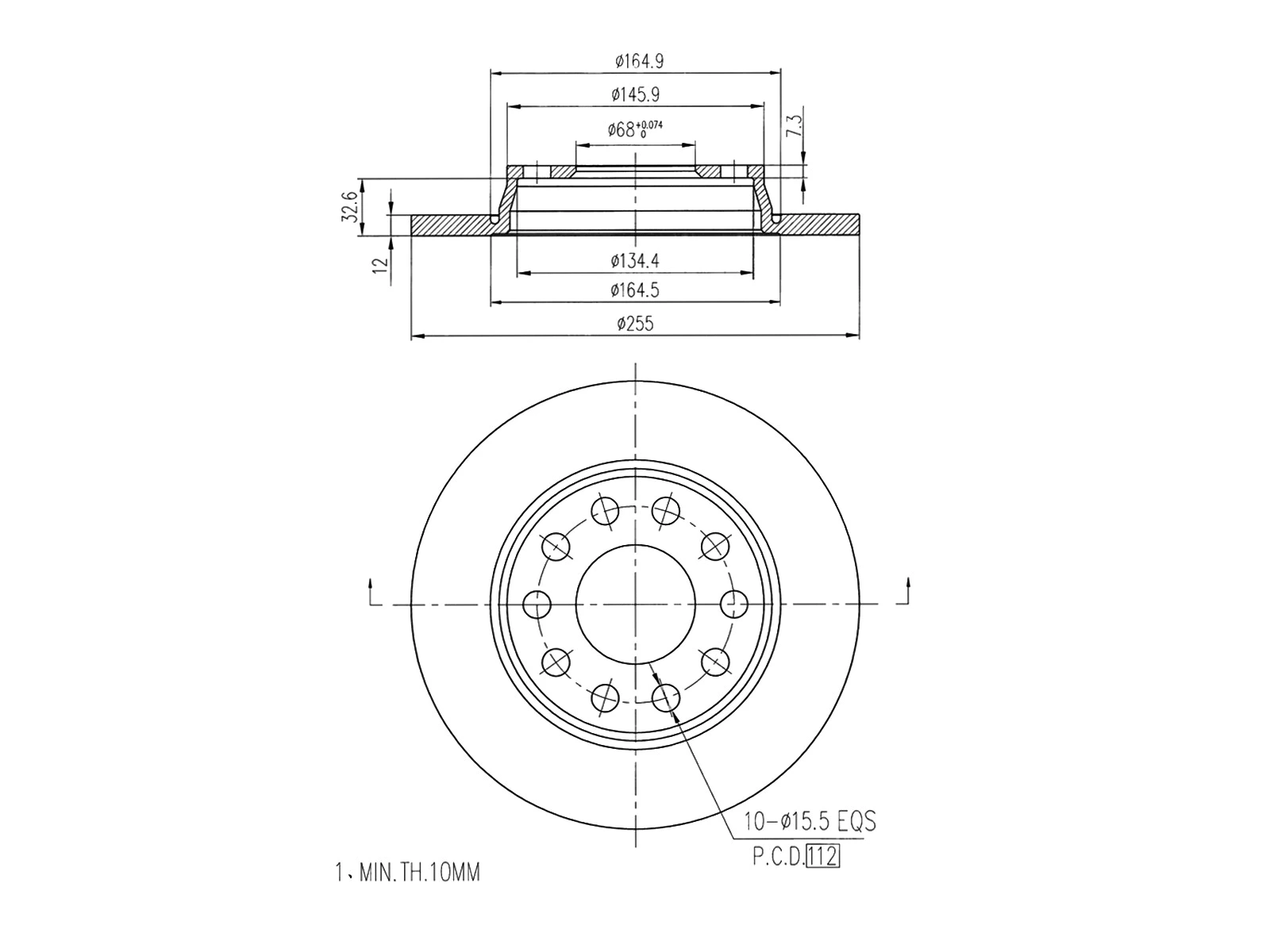 Brake Disc (AZMT-44-024-1229)