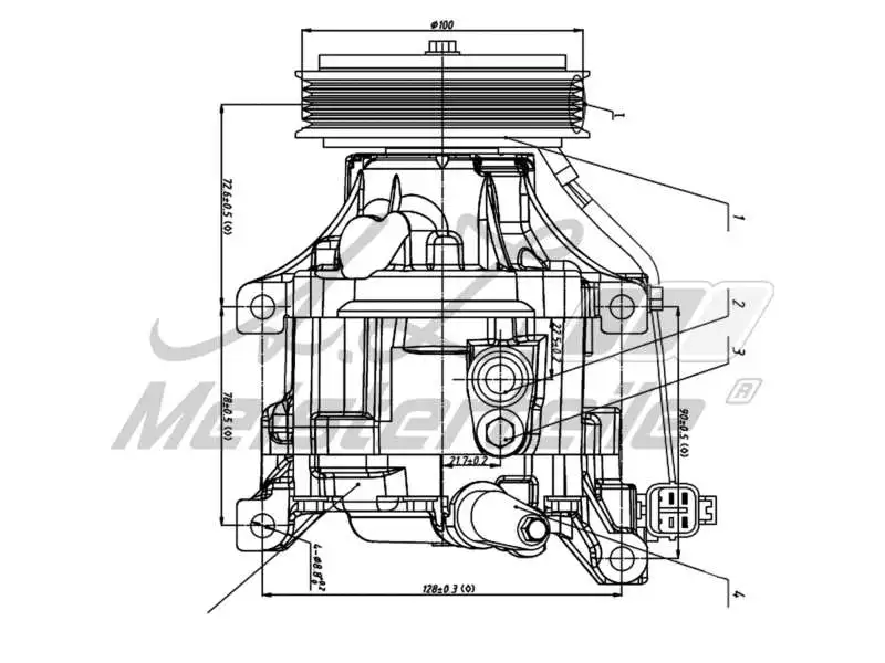 Compressor, air conditioning (AZMT-45-041-1110)