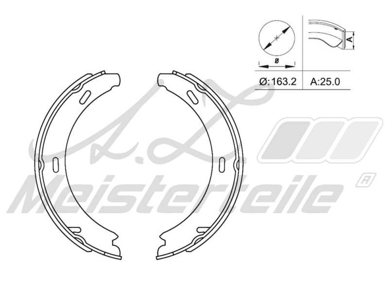 Brake Shoe Set (AZMT-44-026-1197)
