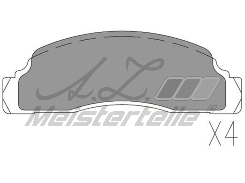 Brake Pad Set, disc brake (AZMT-44-022-2377)