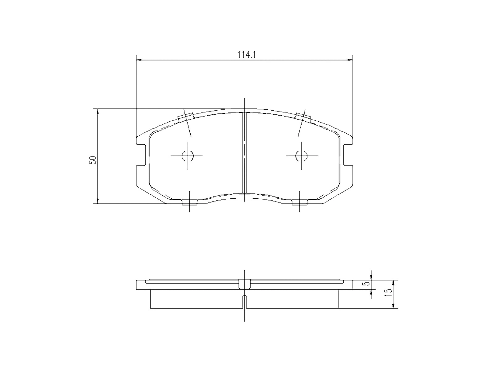 Brake Pad Set, disc brake (AZMT-44-022-1391)