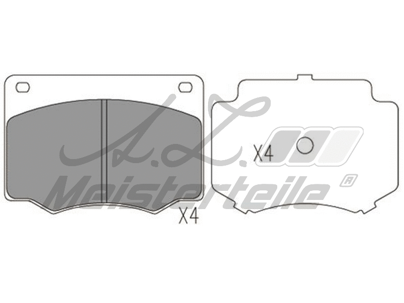 Brake Pad Set, disc brake (AZMT-44-022-2380)