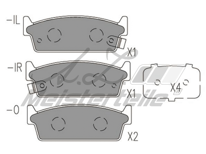 Brake Pad Set, disc brake (AZMT-44-022-2111)